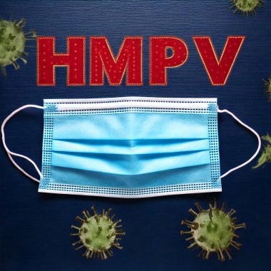 HMPV. Metapneumovirus. Virus. Virus 3d rendering. Medical concept. Covid 19. Flu. Hemorrhagic fever. Covid. Human metapneumovirus. Influenza. A. B. China. Pandemic. Children. India. January. 2025. clipart