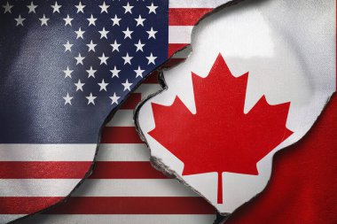 Canada vs United States. USA. Annexation. Flags. The president-elect repeated his suggestions that Canada should become the 