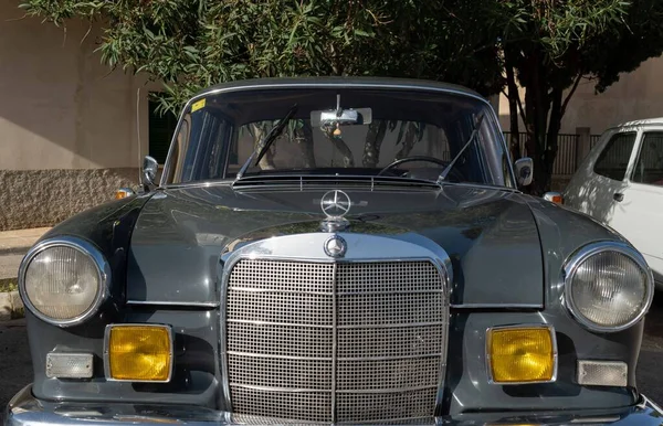 Felanitx Spain October 2022 Antique Dark Gray Mercedes Automobile Parked — Stock Photo, Image