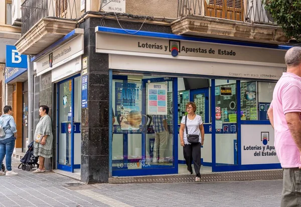 Inca Spanje Oktober 2022 Loterij Stand Van Het Spaanse Staatsbedrijf — Stockfoto