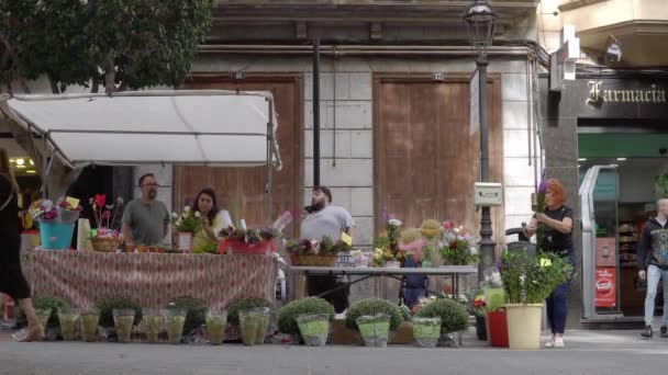 Инка Испания Октября 2022 Ярмарка Земли Майоркском Городе Инка Уличные — стоковое видео