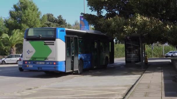 Palma Mallorca Spagna Dicembre 2022 Autobus Della Compagnia Trasporto Municipale — Video Stock