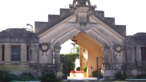 Felanitx Spain January 2023 Main Entrance Christian Cemetery Majorcan Town — Vídeo de Stock