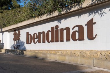 Poster of the Mallorcan town of Bendinat, a sunny day at sunset