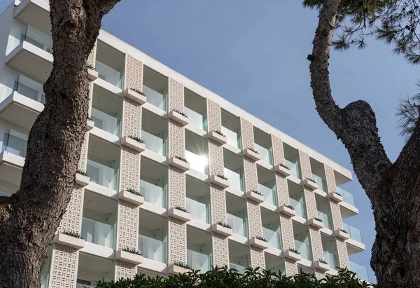 Плайя Пальма Испания Февраля 2023 Года Главный Фасад Отеля Pamplona — стоковое фото
