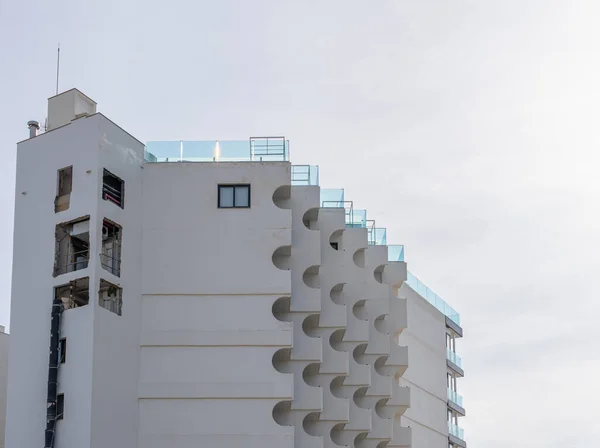 Playa Palma Spain Февраля 2023 Главный Фасад Отеля Negresco Закрыт — стоковое фото