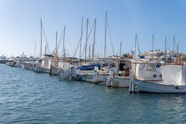 Portocolom Hiszpania Marca 2023 Ogólny Widok Port Morski Majorki Turystycznej — Zdjęcie stockowe