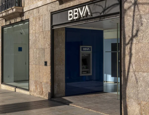 Palma Mallorca España Abril 2023 Exterior Una Sucursal Del Banco —  Fotos de Stock