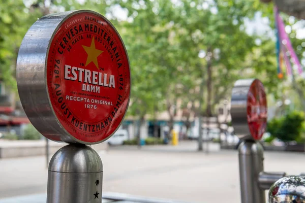 stock image Manacor, Spain; april 30 2023: Urban bar of the Estrella-Damm beer company closed. Manacor, island of Mallorca, Spain