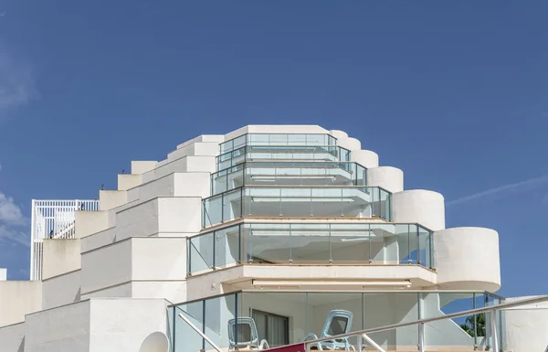 Cala Millor Spain Июня 2023 Главный Фасад Отеля Майорканском Туристическом — стоковое фото