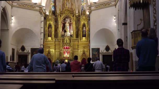 Felanitx Spanyolország Május 2023 Keresztény Katolikus Egyház Belseje Plébánia Papi — Stock videók