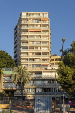 Palma de Mallorca, İspanya; Ağustos 06 2023: İspanya 'nın Palma de Maloorca kentindeki gezinti alanının yenilenmesi