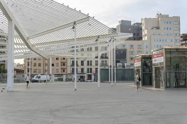 마요르카 스페인 2023 마요르카의 기차역 사람들이 여름날 스페인에서 — 스톡 사진
