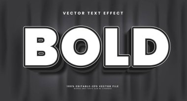 Yürekli metin biçimi efekti. Vektör metin efekti.