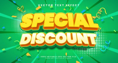 Promosyon ürünü adı için uygun özel indirimli 3d düzenlenebilir vektör biçimi efekti