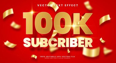 Lüks konseptli 3d düzenlenebilir vektör metin efekti.