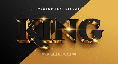 Kral Altın Düzenlenebilir Metin Efekti. Lüks metin efekti.