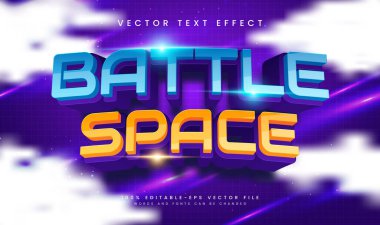 Bilim teknolojisi konseptiyle savaş alanı düzenlenebilir vektör etkisi