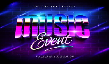 Modern teknoloji konseptiyle müzik olayı düzenlenebilir vektör etkisi