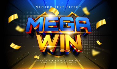 Altın lüks temalı, düzenlenebilir vektör metin efekti. Terfi konsepti için uygun.