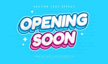 Yakında düzenlenebilir vektör metin efekti açılacak, tanıtım olayı için uygun.