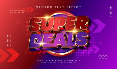 Modern flash satış düzenlenebilir vektör metin efekti, promosyon veya pazarlama ürün ihtiyaçları için uygundur.