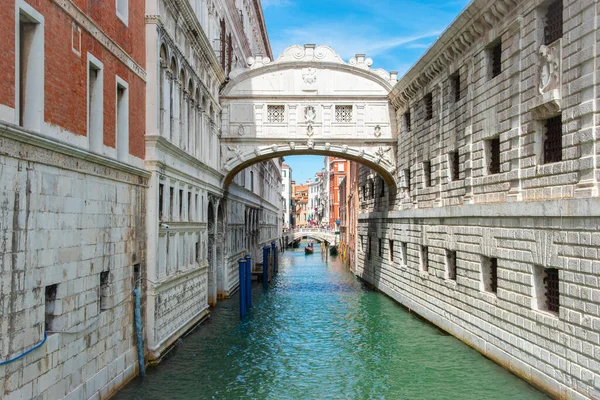Bridge Sighs Rio Palazzo Waterway Velence Olaszország — Stock Fotó