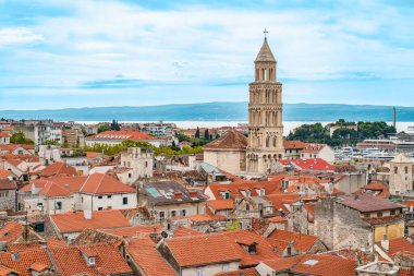 Panoramic view of Split old town, Croatia.
