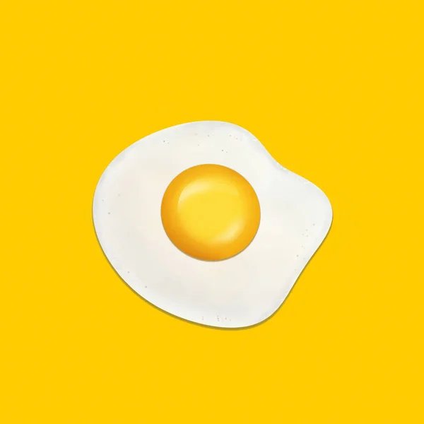 Sahanda Yumurta Sarı Zemin Üzerine — Stok fotoğraf