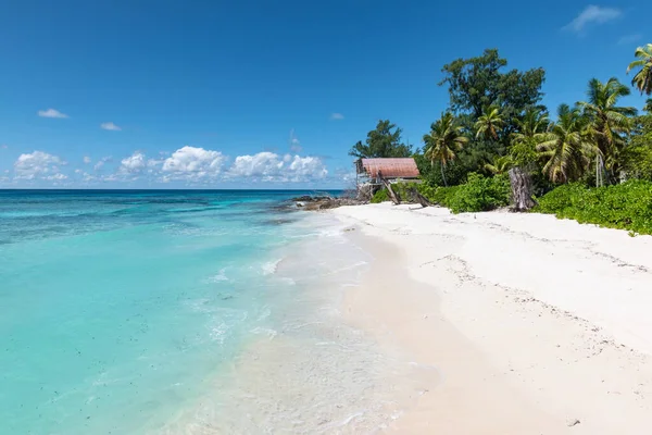 Prachtig Strand Remire Island Buiten Eilanden Seychellen — Stockfoto