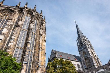 Aachen Katedrali. Düşük açı görünümü.