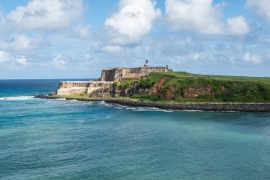 Eski kale Castillo San Felipe del Morro San Juan, Porto Riko.