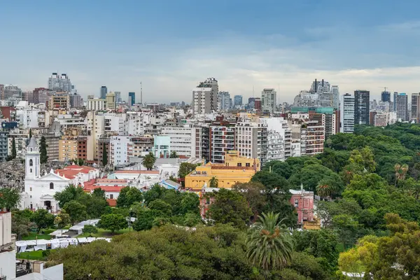 Buenos Aires Recoleta Stadsdeel Argentinië Rechtenvrije Stockafbeeldingen