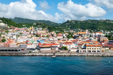 St George 's gemi limanı, Grenada, Karayipler.