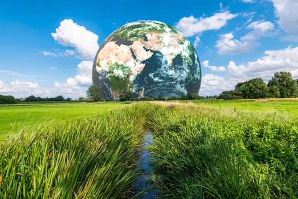 Rettet Den Planeten Tag Der Erde Weltumwelttag Und Grünes Naturschutzkonzept Stockfoto