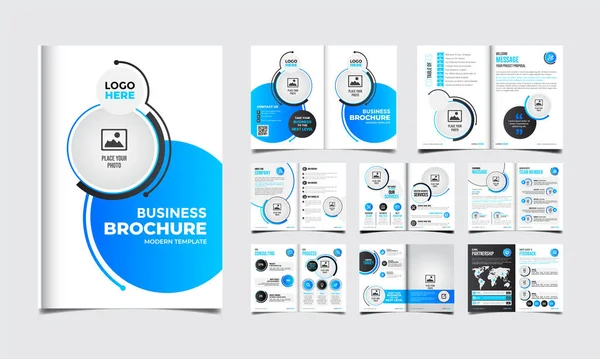 Modèle Brochure Polyvalent Affaires Créatif Moderne — Image vectorielle