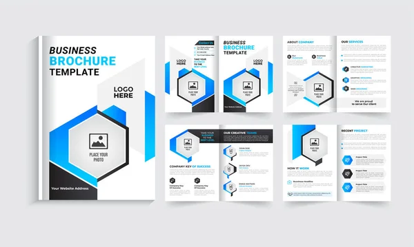 Creative Modern Business Multipurpose Brochure Template — Stock Vector