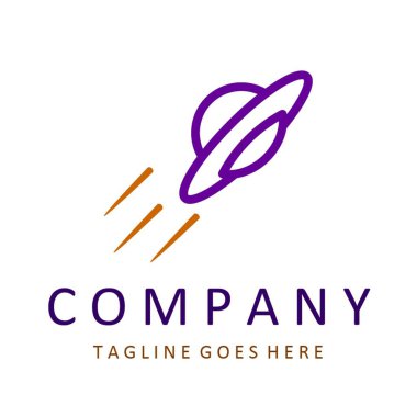 UFO, uzaylı logo taşıyıcı illüstrasyon logosu