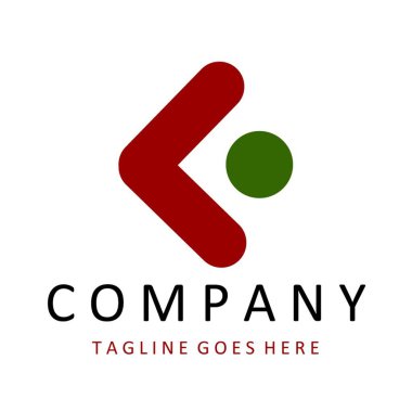 Ok logosu. Şirket adı için soyut şekil logosu. Logotype