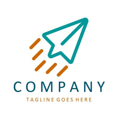 Flaying Icon Logo vector Fly Template