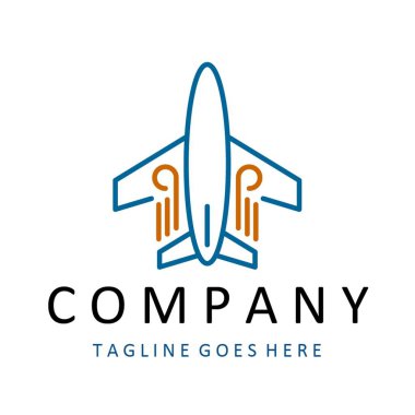 Flaying Icon Logo vector Fly Template