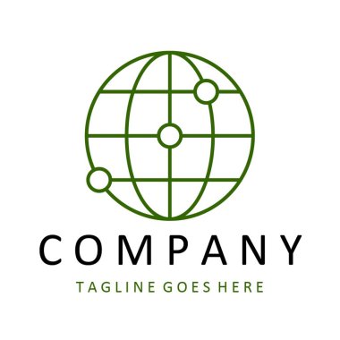 globe vector logo design business template