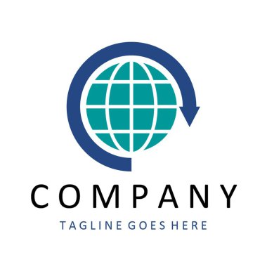 globe vector logo design business template