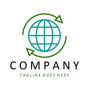 globe vector logo design business template