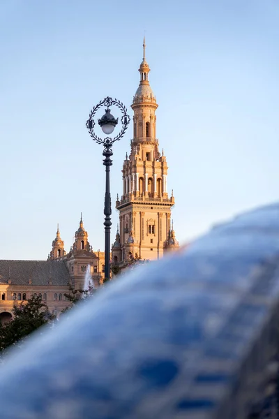 Sevilla Daki Plaza Espaa Nın Güney Kulesinden Görüntü Endülüs Spanya — Stok fotoğraf