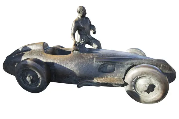 Monument Voor Zilveren Pijl W196 Juan Manuel Fangio Mercedes Benz — Stockfoto