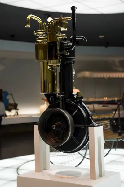 Штугарт Германия Декабря 2017 Года Первый Двигатель Benz Музее Мерседес — стоковое фото