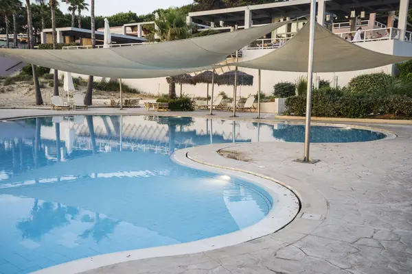 stock image Kyllini, Peloponnesos, Greece - June 17, 2024: Grecotel Luxury resort in Greece . Olympia Riviera child swimming pool.