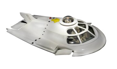 white oceanographic model isolated on white background