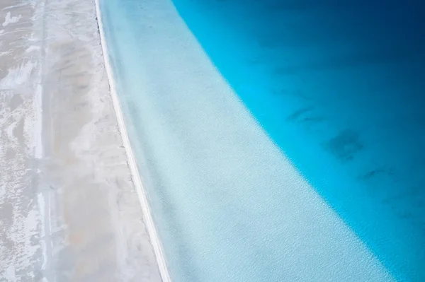 Blauwe Salda Meer Uitzicht Vanuit Lucht Het Prachtige Witte Zandstrand — Stockfoto